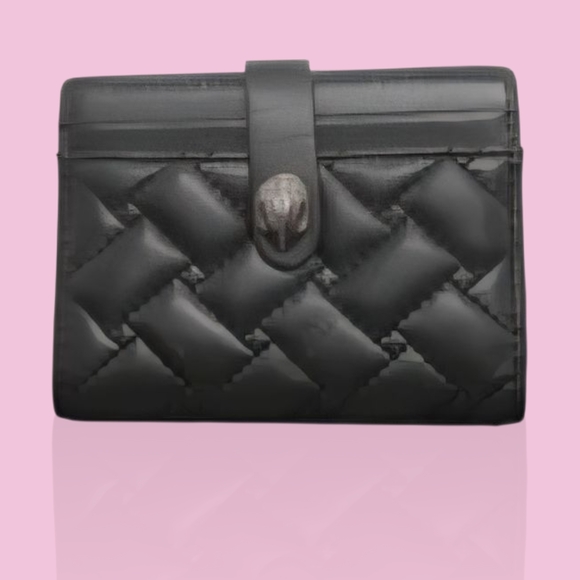 Kurt Geiger Black Quilted Wristlet Bag - Picture 1 of 1